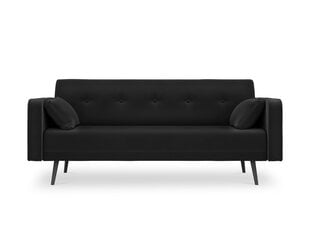 Sofa Micadoni Home Jasper 3S, juoda kaina ir informacija | Sofos | pigu.lt