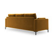 Sofa Micadoni Home Jade 3S, geltona kaina ir informacija | Sofos | pigu.lt