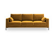 Sofa Micadoni Home Jade 3S, geltona kaina ir informacija | Sofos | pigu.lt