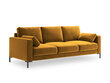 Sofa Micadoni Home Jade 3S, geltona kaina ir informacija | Sofos | pigu.lt