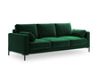 Sofa Micadoni Home Jade 3S, žalia kaina ir informacija | Sofos | pigu.lt