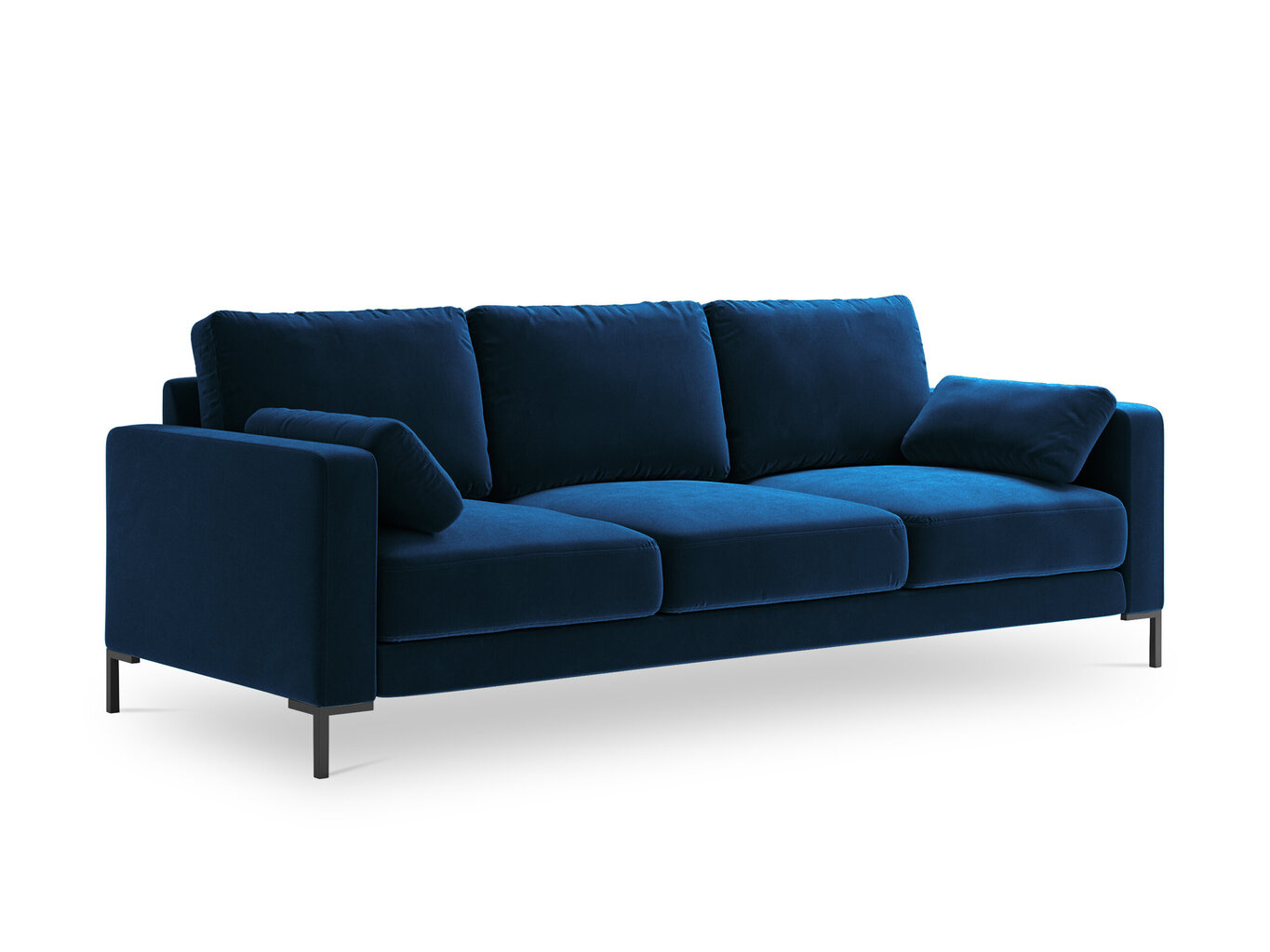 Sofa Micadoni Home Jade 3S, mėlyna kaina ir informacija | Sofos | pigu.lt