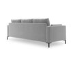 Sofa Micadoni Home Jade 3S, sidabrinė kaina ir informacija | Sofos | pigu.lt