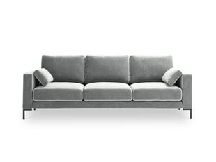 Sofa Micadoni Home Jade 3S, pilka kaina ir informacija | Sofos | pigu.lt