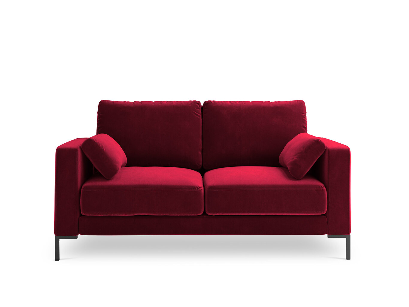 Sofa Micadoni Home Jade 2S, raudona цена и информация | Sofos | pigu.lt