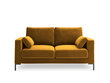 Sofa Micadoni Home Jade 2S, geltona kaina ir informacija | Sofos | pigu.lt