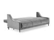 Sofa Micadoni Home Rutile 3S, pilka kaina ir informacija | Sofos | pigu.lt