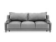 Sofa Micadoni Home Rutile 3S, pilka kaina ir informacija | Sofos | pigu.lt