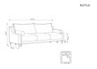 Sofa Micadoni Home Rutile 3S, pilka kaina ir informacija | Sofos | pigu.lt