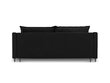 Sofa Micadoni Home Rutile 3S, juoda kaina ir informacija | Sofos | pigu.lt