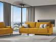 Sofa Micadoni Home Rutile 3S, geltona цена и информация | Sofos | pigu.lt