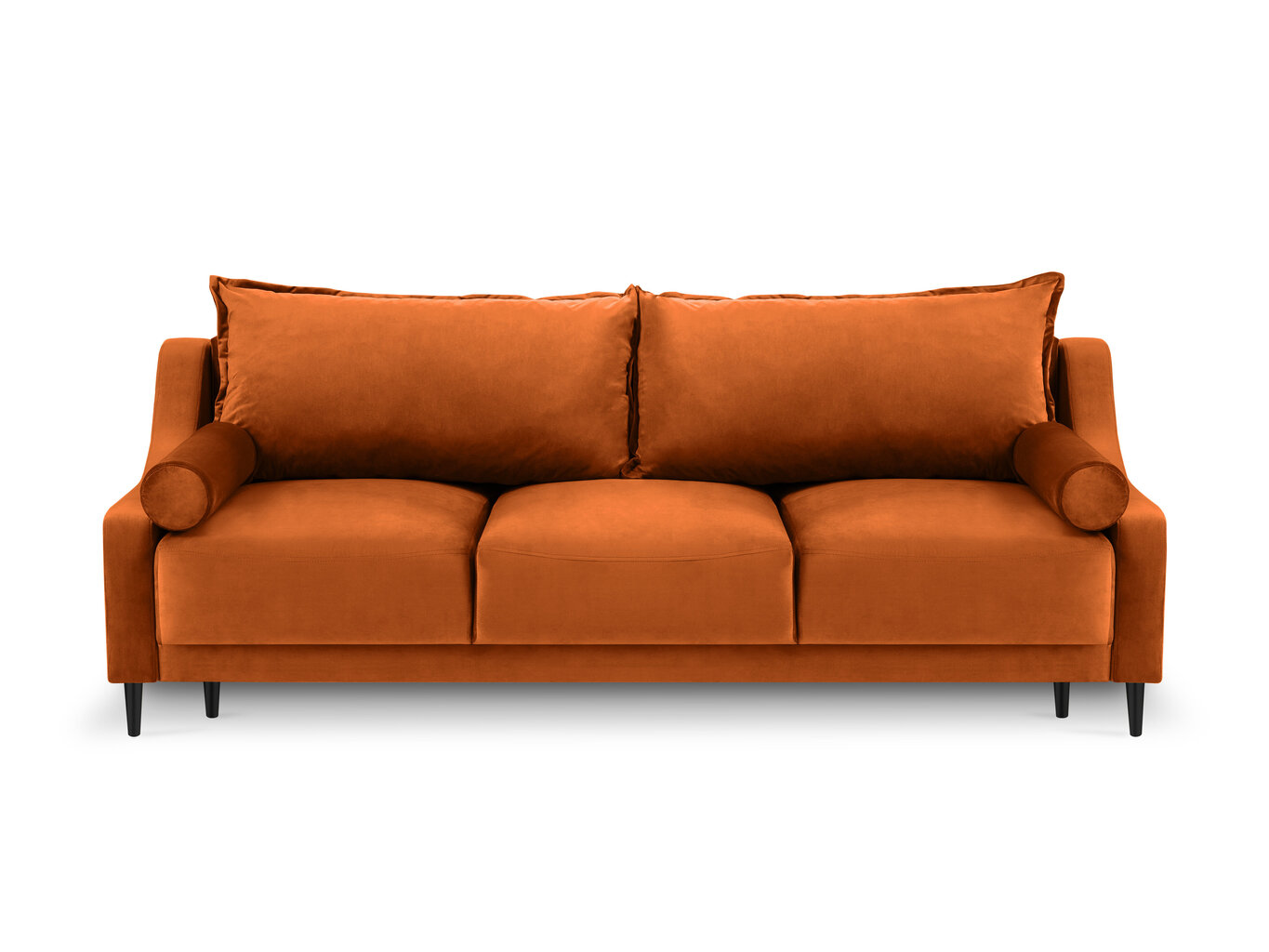 Sofa Micadoni Home Rutile 3S, oranžinė kaina ir informacija | Sofos | pigu.lt