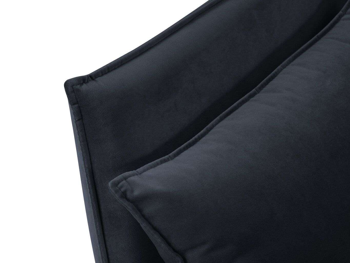 Fotelis Micadoni Home Agate, tamsiai mėlynas/juodas kaina ir informacija | Svetainės foteliai | pigu.lt