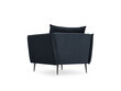 Fotelis Micadoni Home Agate, tamsiai mėlynas/juodas kaina ir informacija | Svetainės foteliai | pigu.lt
