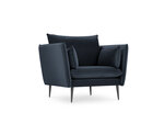 Кресло Micadoni Home Agate, темно-синее/черное