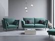 Fotelis Micadoni Home Agate, tamsiai žalias/juodas kaina ir informacija | Svetainės foteliai | pigu.lt