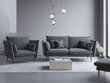 Sofa Micadoni Home Agate 2S, pilka kaina ir informacija | Sofos | pigu.lt