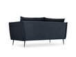 Sofa Micadoni Home Agate 2S, tamsiai mėlyna kaina ir informacija | Sofos | pigu.lt