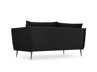 Sofa Micadoni Home Agate 2S, juoda kaina ir informacija | Sofos | pigu.lt