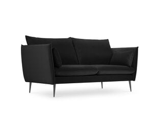 Sofa Micadoni Home Agate 2S, juoda kaina ir informacija | Sofos | pigu.lt