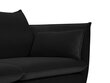 Sofa Micadoni Home Agate 3S, juoda kaina ir informacija | Sofos | pigu.lt