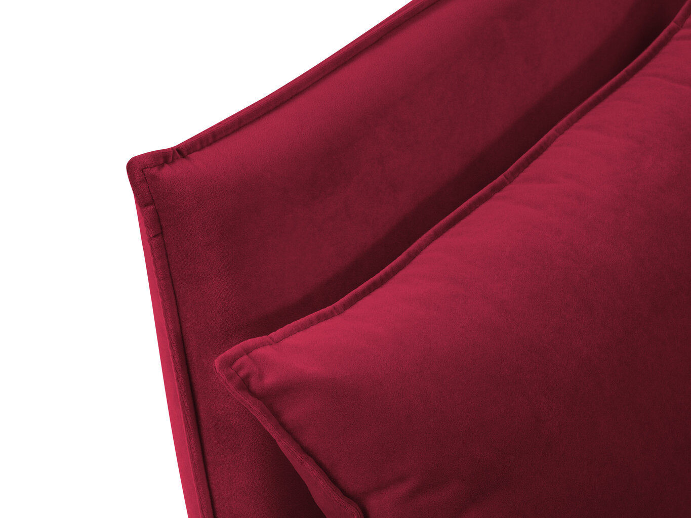 Sofa Micadoni Home Agate 3S, raudona kaina ir informacija | Sofos | pigu.lt