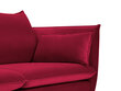 Sofa Micadoni Home Agate 3S, raudona kaina ir informacija | Sofos | pigu.lt