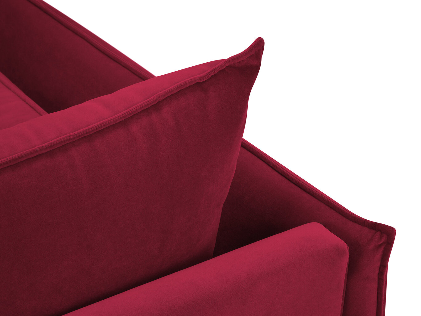 Sofa Micadoni Home Agate 4S, raudona kaina ir informacija | Sofos | pigu.lt