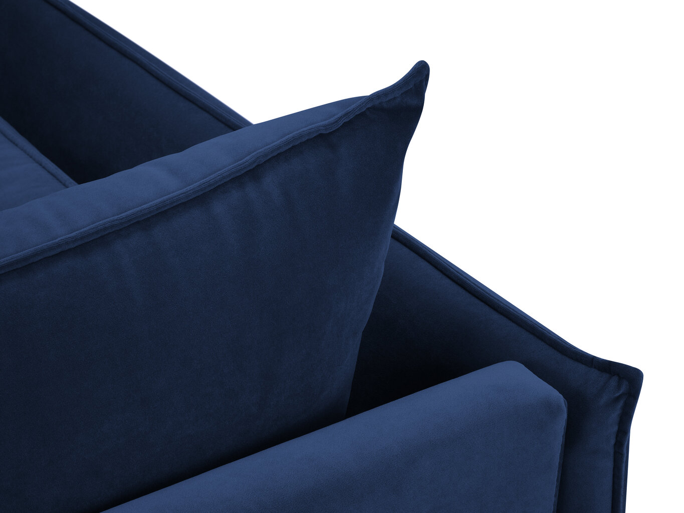 Fotelis Micadoni Home Agate, mėlynos/auksinės spalvos kaina ir informacija | Svetainės foteliai | pigu.lt