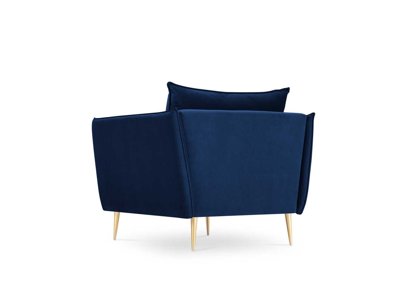 Fotelis Micadoni Home Agate, mėlynos/auksinės spalvos цена и информация | Svetainės foteliai | pigu.lt