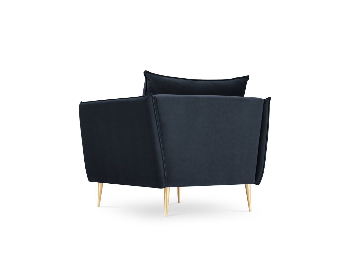 Fotelis Micadoni Home Agate, tamsiai mėlynos/auksinės spalvos цена и информация | Svetainės foteliai | pigu.lt
