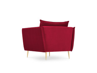 Fotelis Micadoni Home Agate, raudonos/auksinės spalvos kaina ir informacija | Svetainės foteliai | pigu.lt