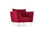 Кресло Micadoni Home Agate, красное/золотистое