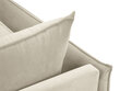 Sofa Micadoni Home Agate 2S, smėlio/auksinės spalvos kaina ir informacija | Sofos | pigu.lt