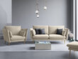 Sofa Micadoni Home Agate 2S, smėlio/auksinės spalvos kaina ir informacija | Sofos | pigu.lt