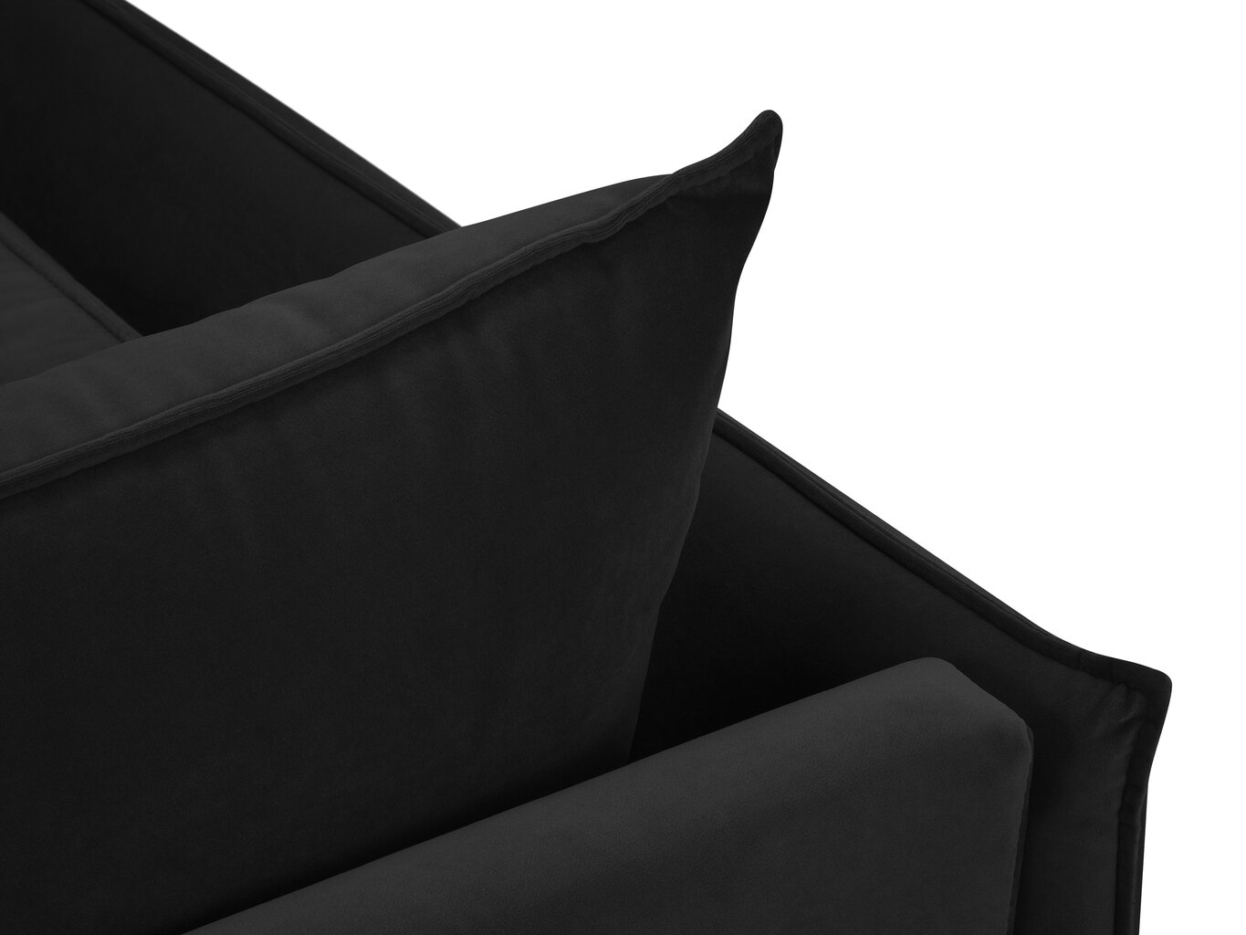 Sofa Micadoni Home Agate 2S, juodos/auksinės spalvos цена и информация | Sofos | pigu.lt
