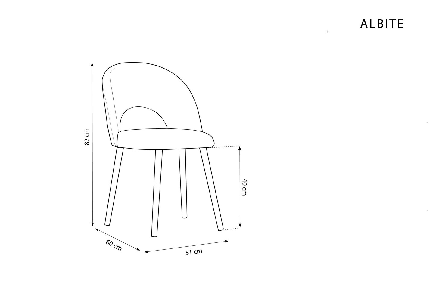 Kėdė Micadoni Home Tanti, šviesiai pilka kaina ir informacija | Virtuvės ir valgomojo kėdės | pigu.lt
