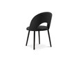Kėdė Micadoni Home Tanti, juoda kaina ir informacija | Virtuvės ir valgomojo kėdės | pigu.lt