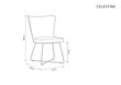Kėdė Micadoni Home Celestine, tamsiai žalia kaina ir informacija | Virtuvės ir valgomojo kėdės | pigu.lt
