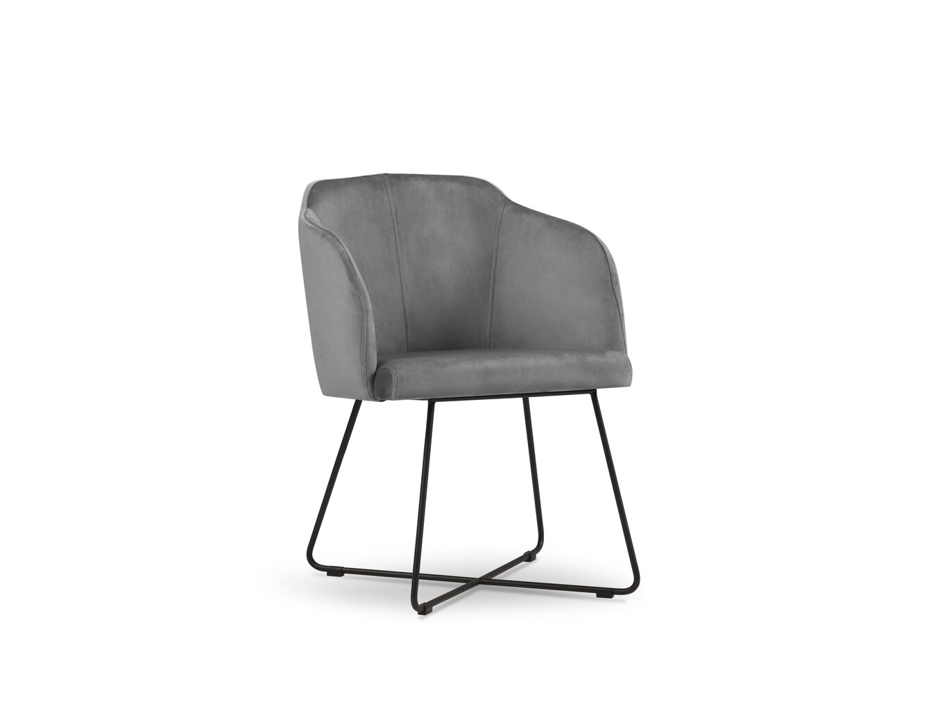 Kėdė Micadoni Home Neo, šviesiai pilka kaina ir informacija | Virtuvės ir valgomojo kėdės | pigu.lt