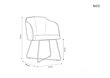 Kėdė Micadoni Home Neo, oranžinė цена и информация | Virtuvės ir valgomojo kėdės | pigu.lt