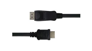Deltaco, HDMI, DisplayPort, 3m kaina ir informacija | Kabeliai ir laidai | pigu.lt