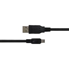 Deltaco R00140007, USB-A, Mini USB-B, 1 m kaina ir informacija | Kabeliai ir laidai | pigu.lt