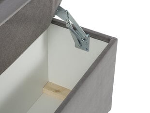 Пуф с ящиком для хранения вещей Milo Casa Bruno 140, серый цена и информация | Кресла-мешки и пуфы | pigu.lt