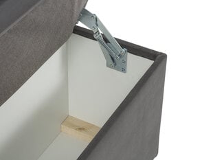 Пуф с ящиком для хранения вещей Milo Casa Bruno 140, темно-серый цена и информация | Кресла-мешки и пуфы | pigu.lt