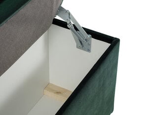 Пуф с ящиком для хранения вещей Milo Casa Bruno 160, темно-зеленый цена и информация | Кресла-мешки и пуфы | pigu.lt