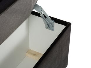 Пуф с ящиком для хранения вещей Milo Casa Bruno 200, черный цена и информация | Кресла-мешки и пуфы | pigu.lt