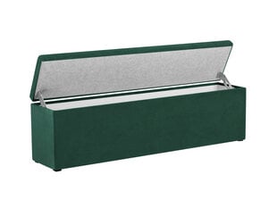 Пуф с ящиком для хранения вещей Milo Casa Lara 180, темно-зеленый цена и информация | Кресла-мешки и пуфы | pigu.lt