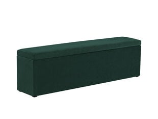 Пуф с ящиком для хранения вещей Milo Casa Lara 180, темно-зеленый цена и информация | Кресла-мешки и пуфы | pigu.lt