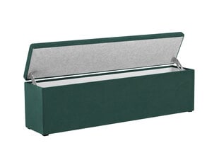 Пуф с ящиком для хранения вещей Interieurs86 Eiffel 180, темно-зеленый цена и информация | Кресла-мешки и пуфы | pigu.lt